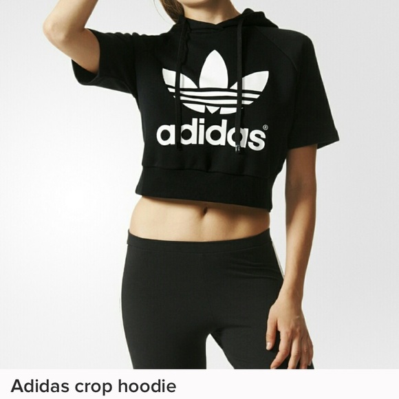 adidas short hoodie